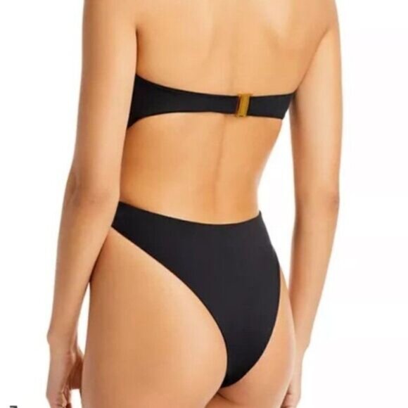 Joues de Sable Amanda One-Piece Strapless Swimsuit Midnight Blue S NWT - Picture 2 of 3